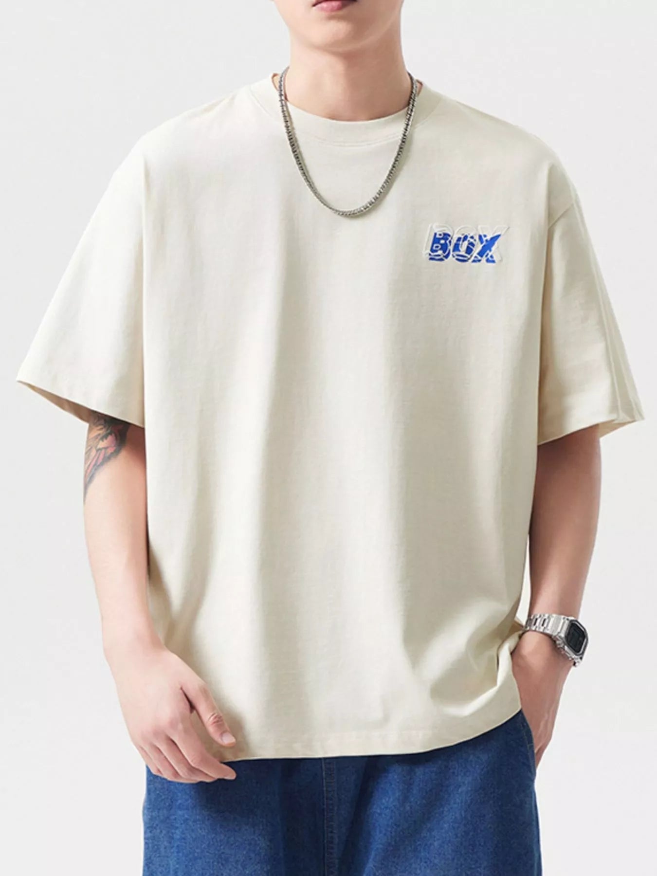 Men's Plus Size Big Box Graphic Casual T-Shirt - My Wear Clothing Co