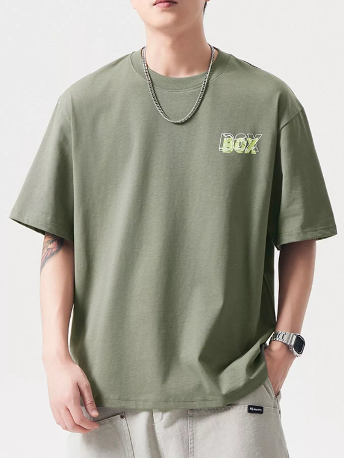 Men's Plus Size Big Box Graphic Casual T-Shirt - My Wear Clothing Co