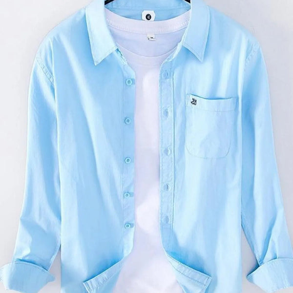 Men's Plus Size Button Up Long Sleeve Shirt - My Wear Clothing Co