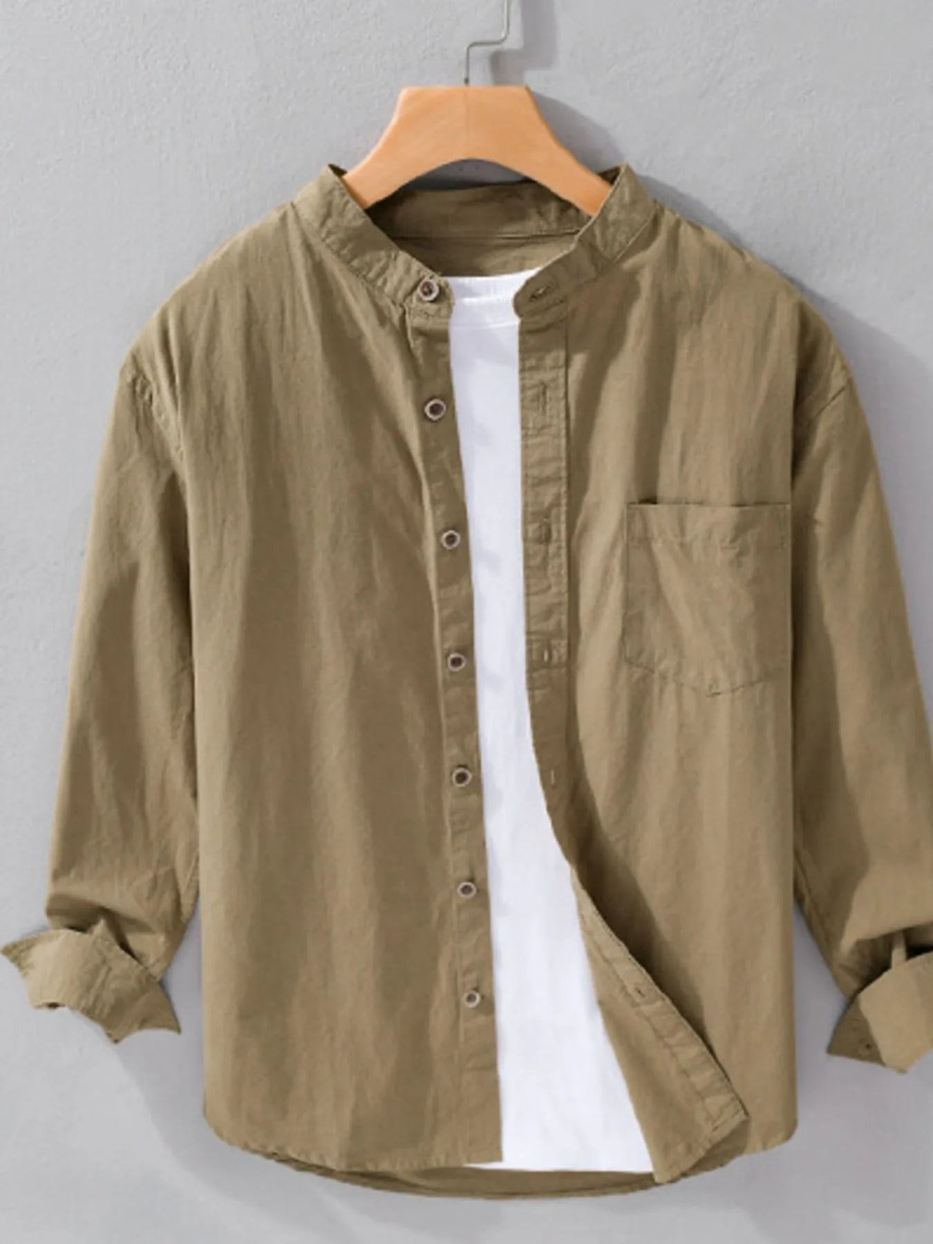 Men's Plus Size Button Up Long Sleeve Shirt - My Wear Clothing Co