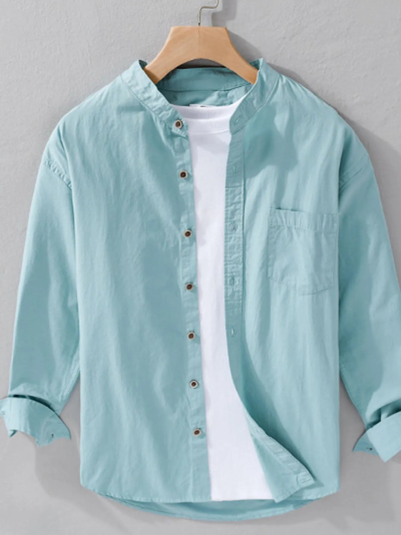 Men's Plus Size Button Up Long Sleeve Shirt - My Wear Clothing Co