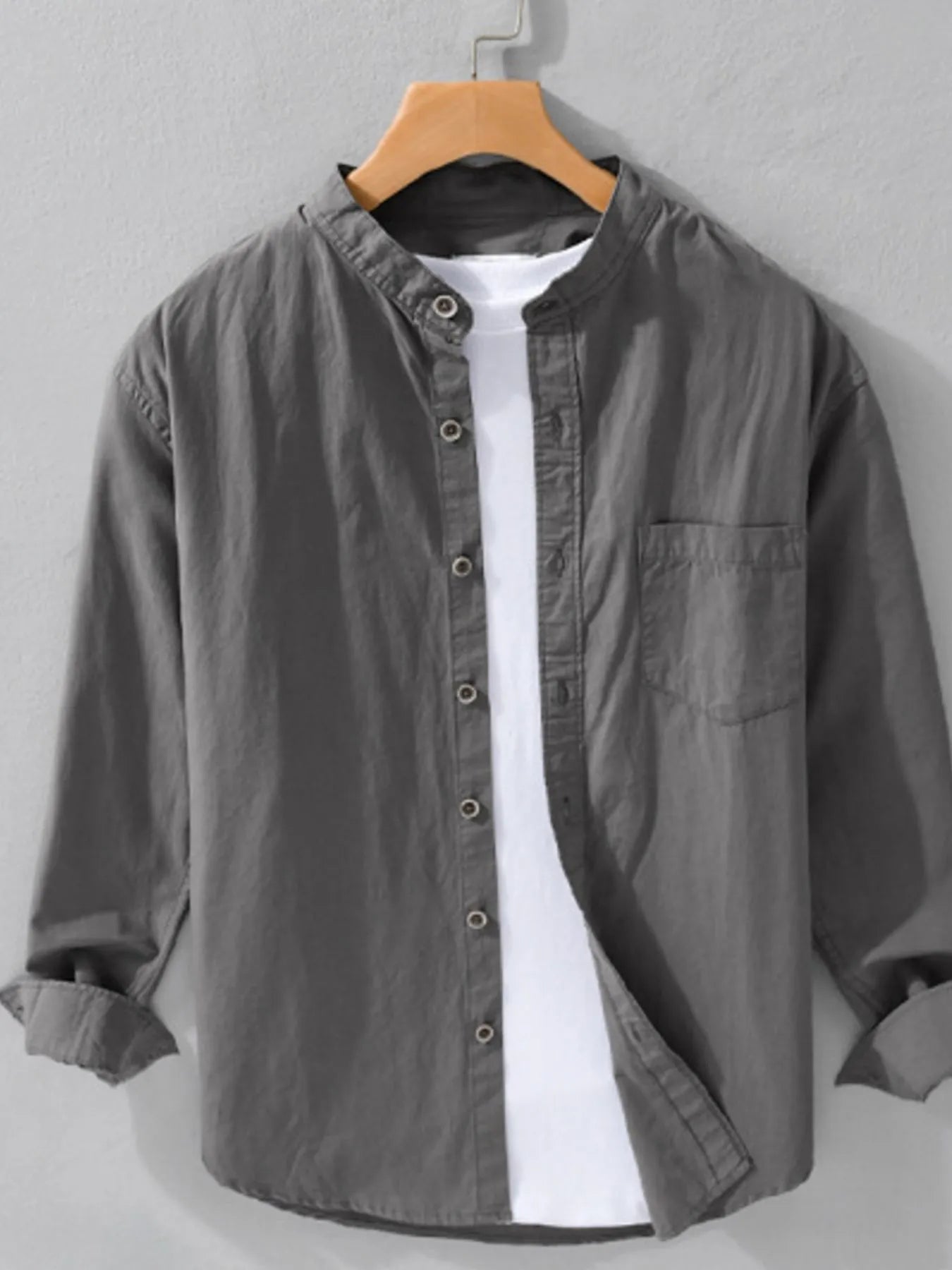 Men's Plus Size Button Up Long Sleeve Shirt - My Wear Clothing Co