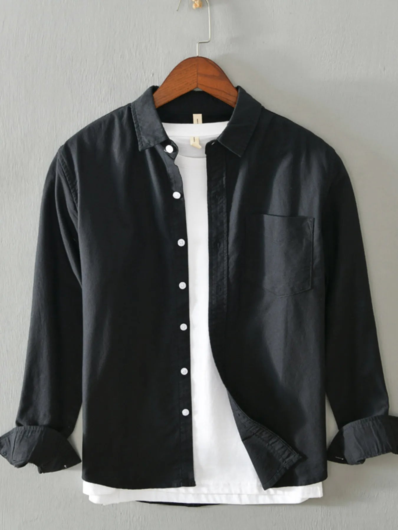 Men's Plus Size Button Up Long Sleeve Shirt - My Wear Clothing Co