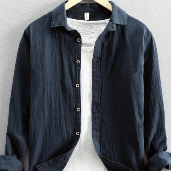 Men's Plus Size Button - Up Long Sleeve Shirt - My Wear Clothing Co