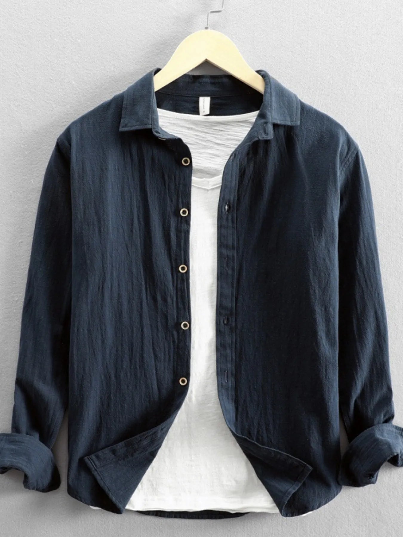 Men's Plus Size Button - Up Long Sleeve Shirt - My Wear Clothing Co