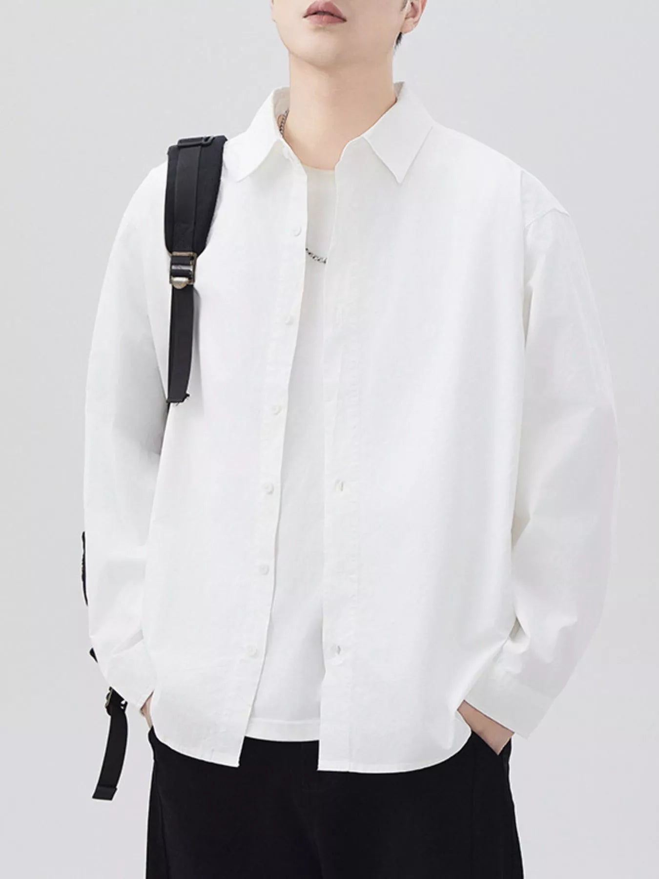 Men's Plus Size Button Up Long Sleeve Shirt - My Wear Clothing Co