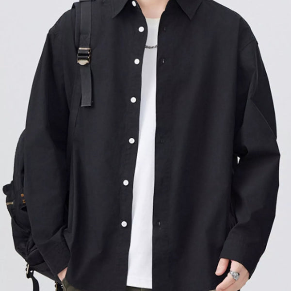 Men's Plus Size Button Up Long Sleeve Shirt - My Wear Clothing Co