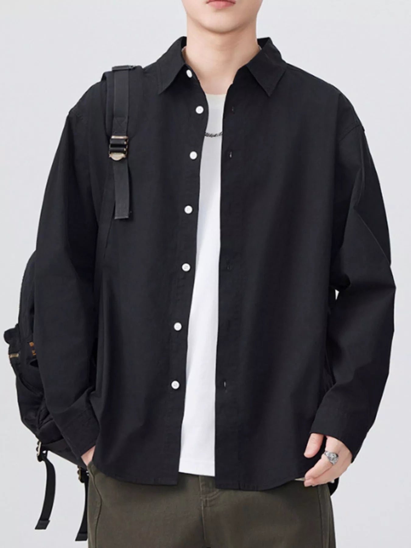 Men's Plus Size Button Up Long Sleeve Shirt - My Wear Clothing Co