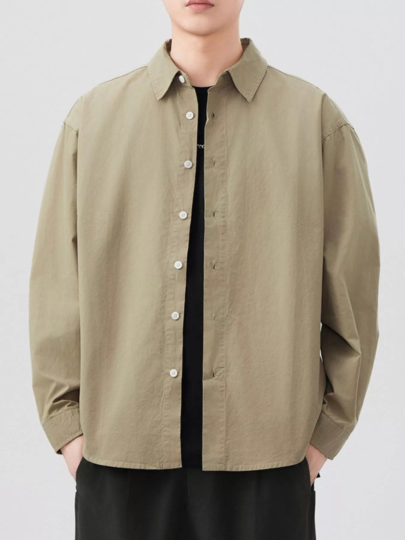 Men's Plus Size Button Up Long Sleeve Shirt - My Wear Clothing Co