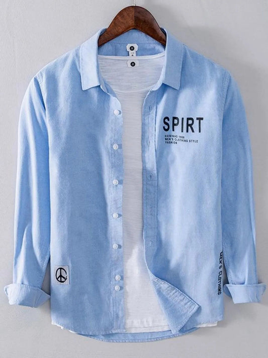 Men's Plus Size Button Up Long Sleeve Shirt - My Wear Clothing Co