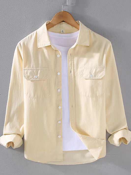 Men's Plus Size Button Up Long Sleeve Shirt - My Wear Clothing Co