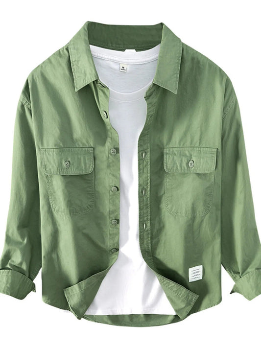 Men's Plus Size Button Up Long Sleeve Shirt - My Wear Clothing Co