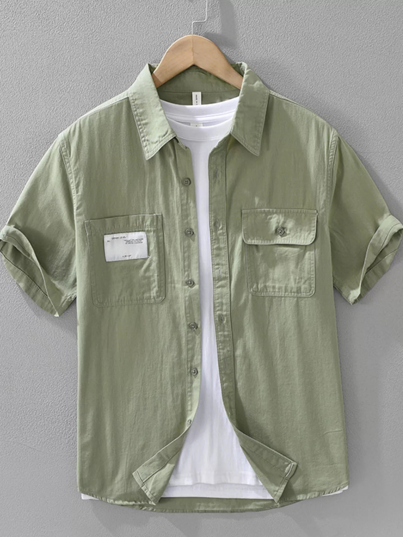 Men's Plus Size Button Up Short Sleeve Shirt - My Wear Clothing Co