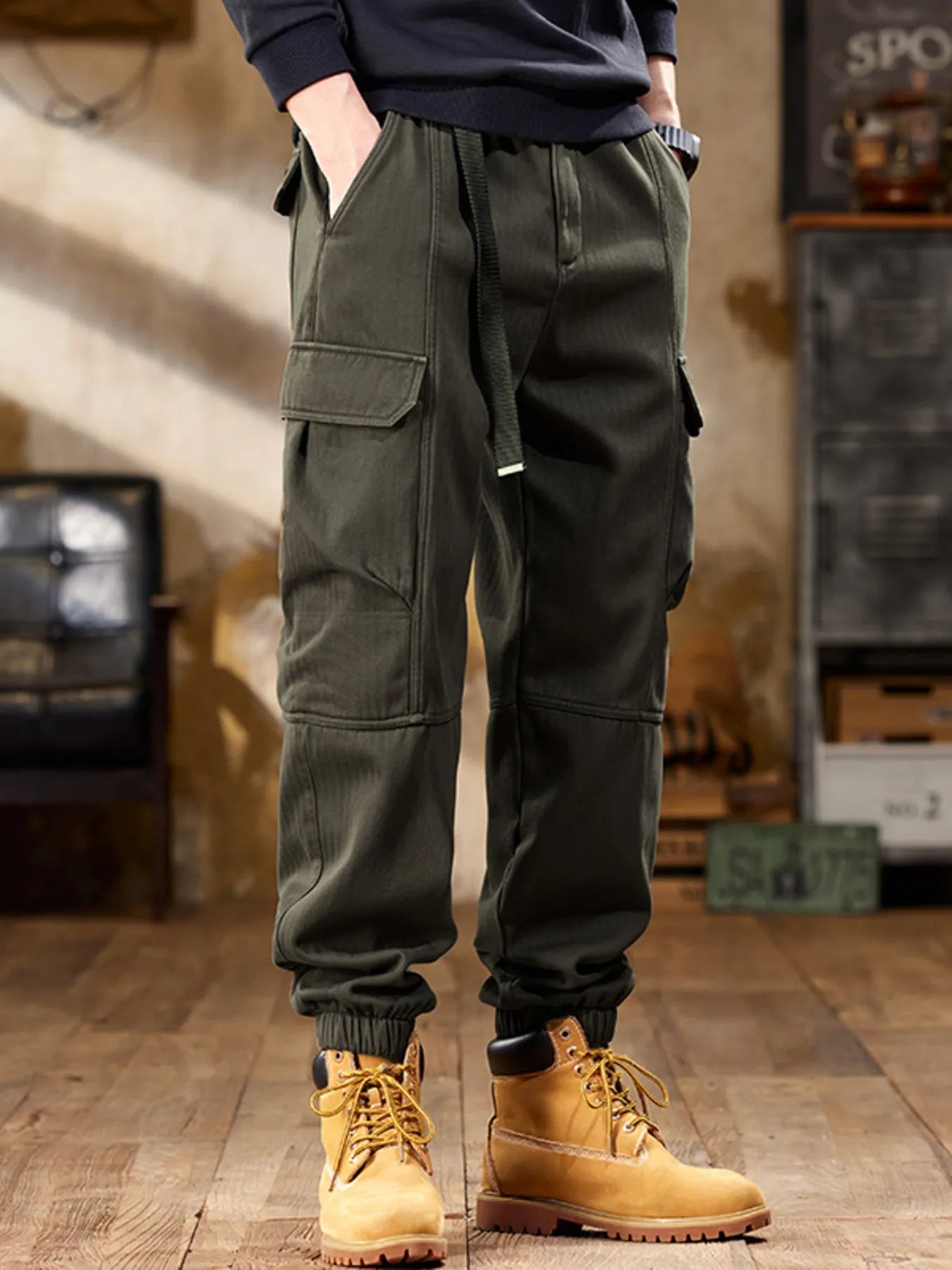 Men's Plus Size Cargo Pants (M–3XL) – Roomy Fit, Everyday Function - My Wear Clothing Co