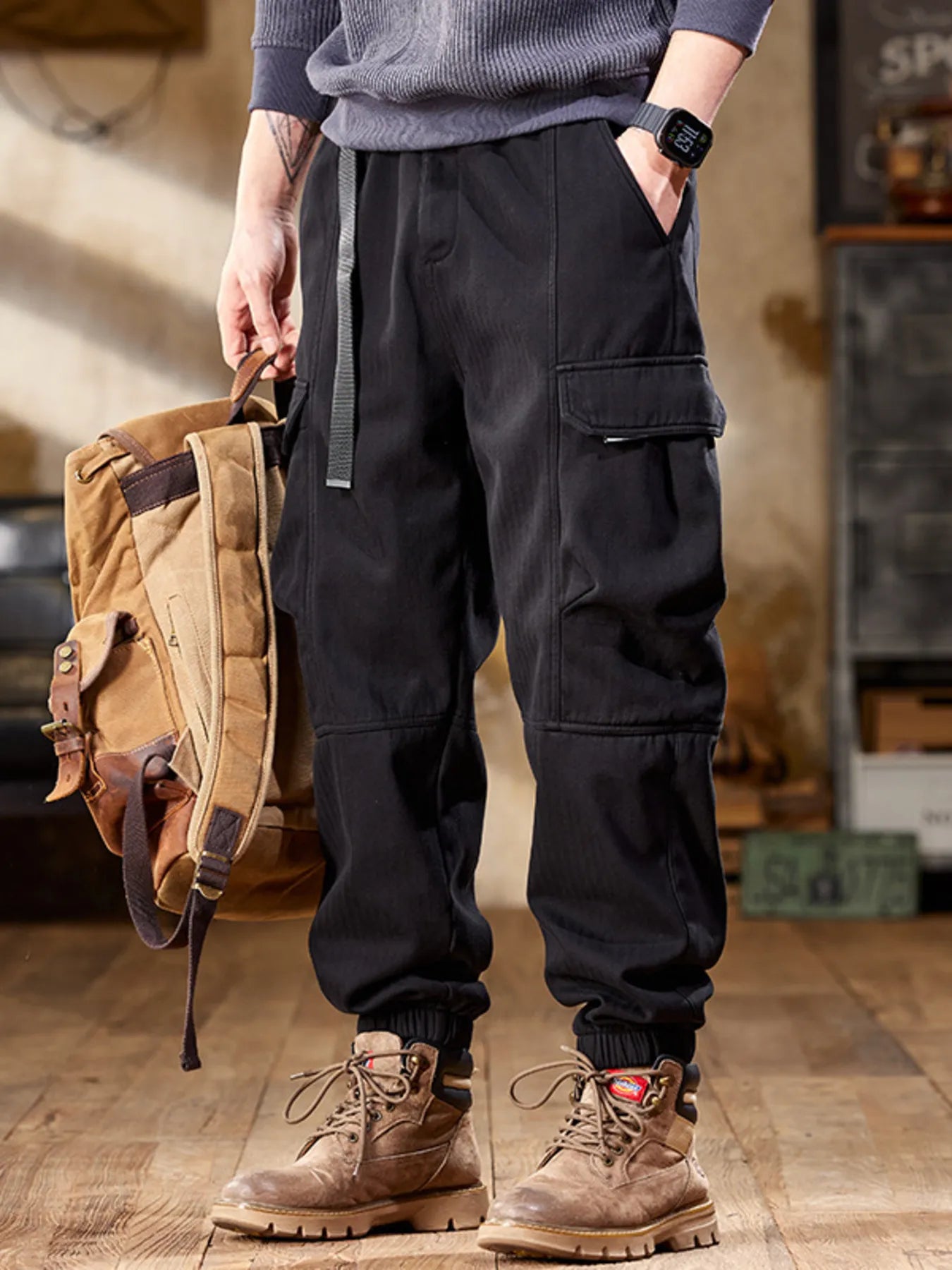Men's Plus Size Cargo Pants (M–3XL) – Roomy Fit, Everyday Function - My Wear Clothing Co