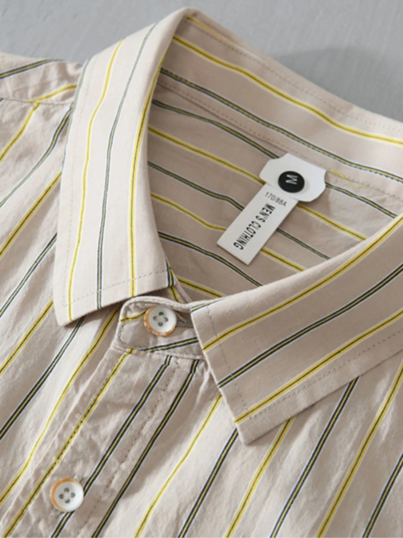 Men's Plus Size Classic Striped Button - Down Shirt - My Wear Clothing Co