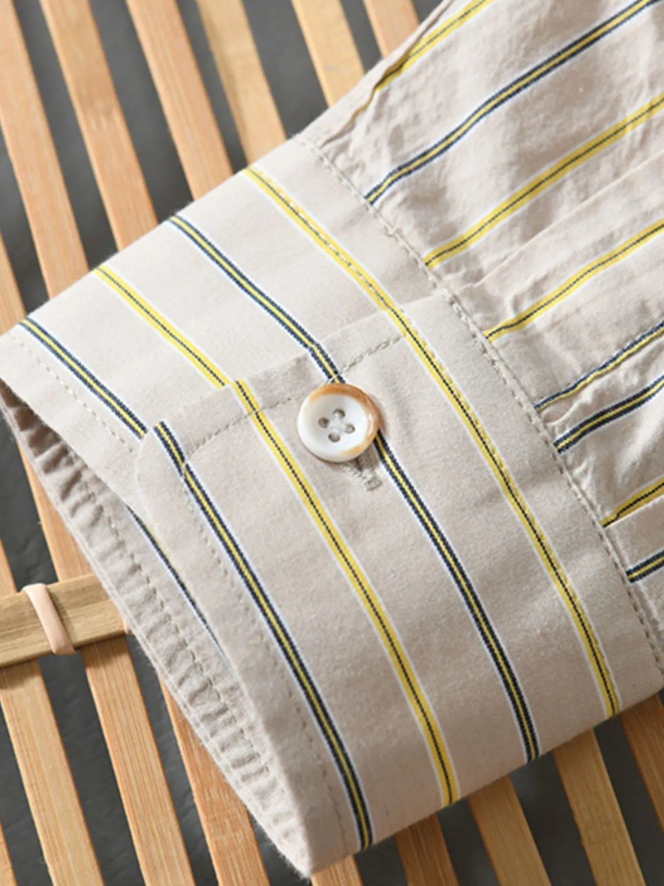 Men's Plus Size Classic Striped Button - Down Shirt - My Wear Clothing Co