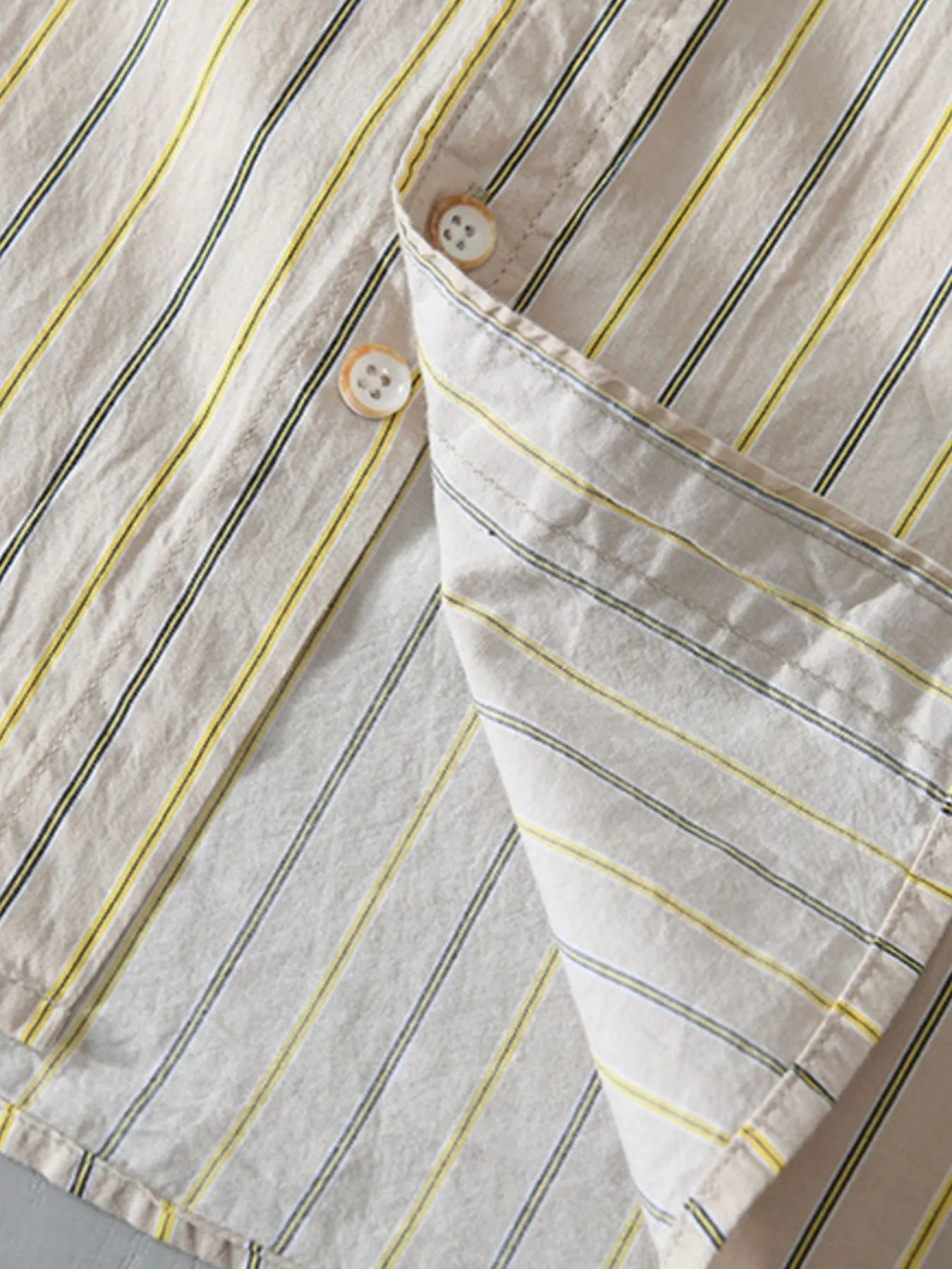 Men's Plus Size Classic Striped Button - Down Shirt - My Wear Clothing Co