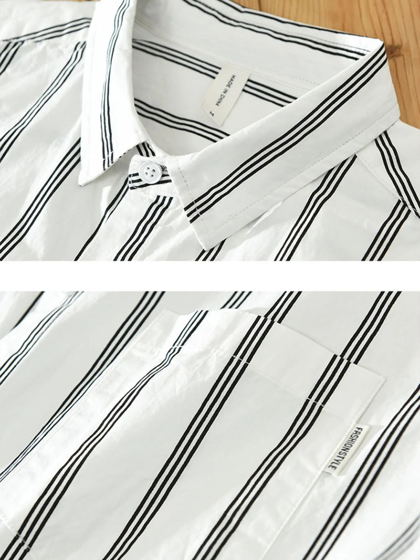 Men's Plus Size Classic Striped Short Sleeve Button - Up Shirt - My Wear Clothing Co