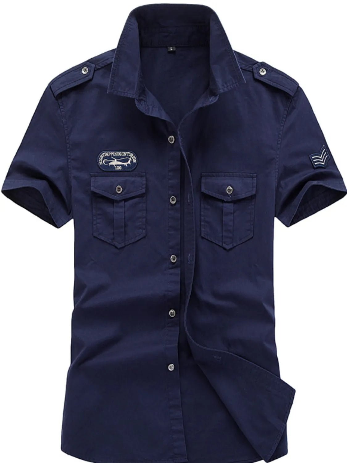 Men's Plus Size Collared Neck Short Sleeve Shirt - My Wear Clothing Co