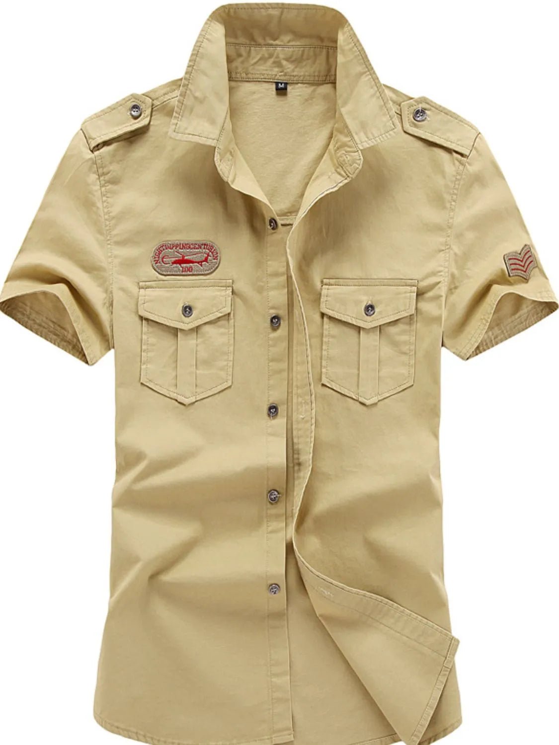 Men's Plus Size Collared Neck Short Sleeve Shirt - My Wear Clothing Co