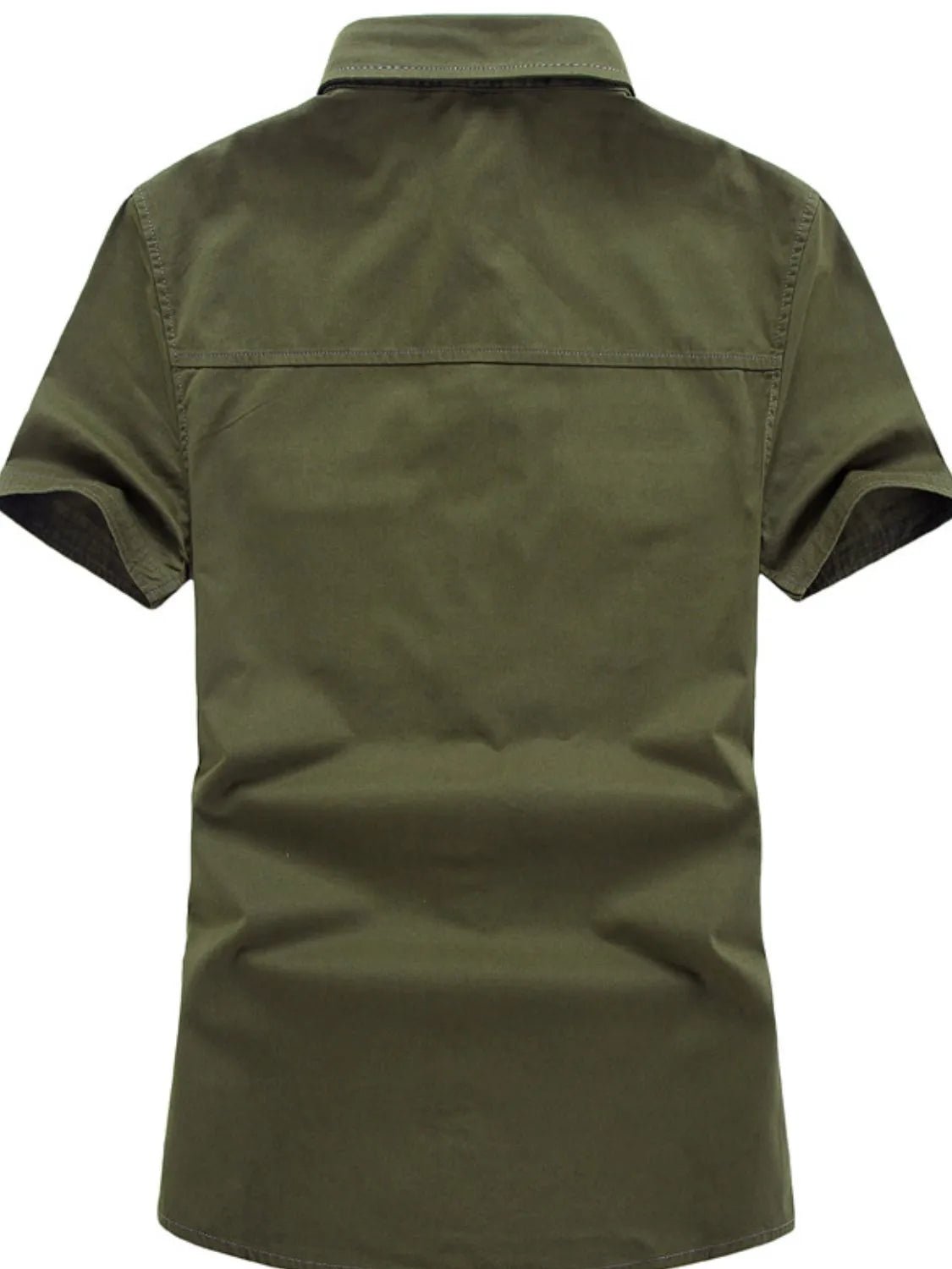 Men's Plus Size Collared Neck Short Sleeve Shirt - My Wear Clothing Co