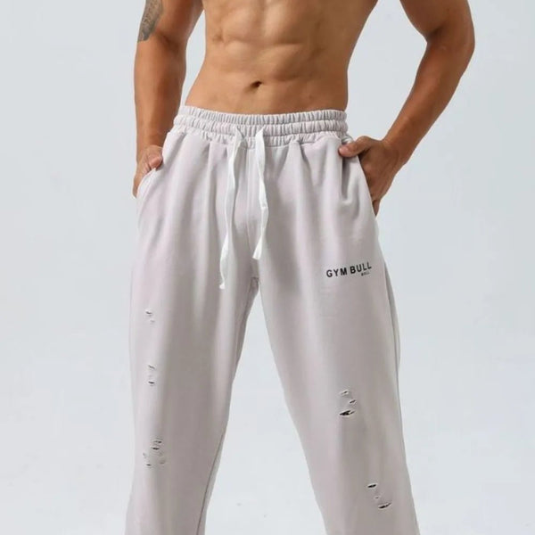 Men's Plus Size Distressed Drawstring Joggers - My Wear Clothing Co