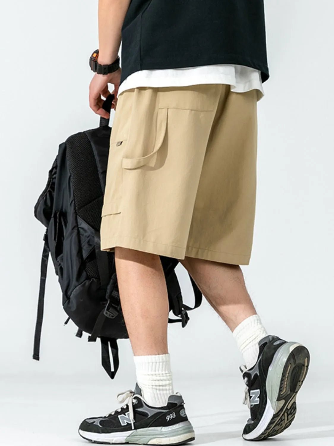 Men's Plus Size Drawstring Shorts with Pockets - My Wear Clothing Co