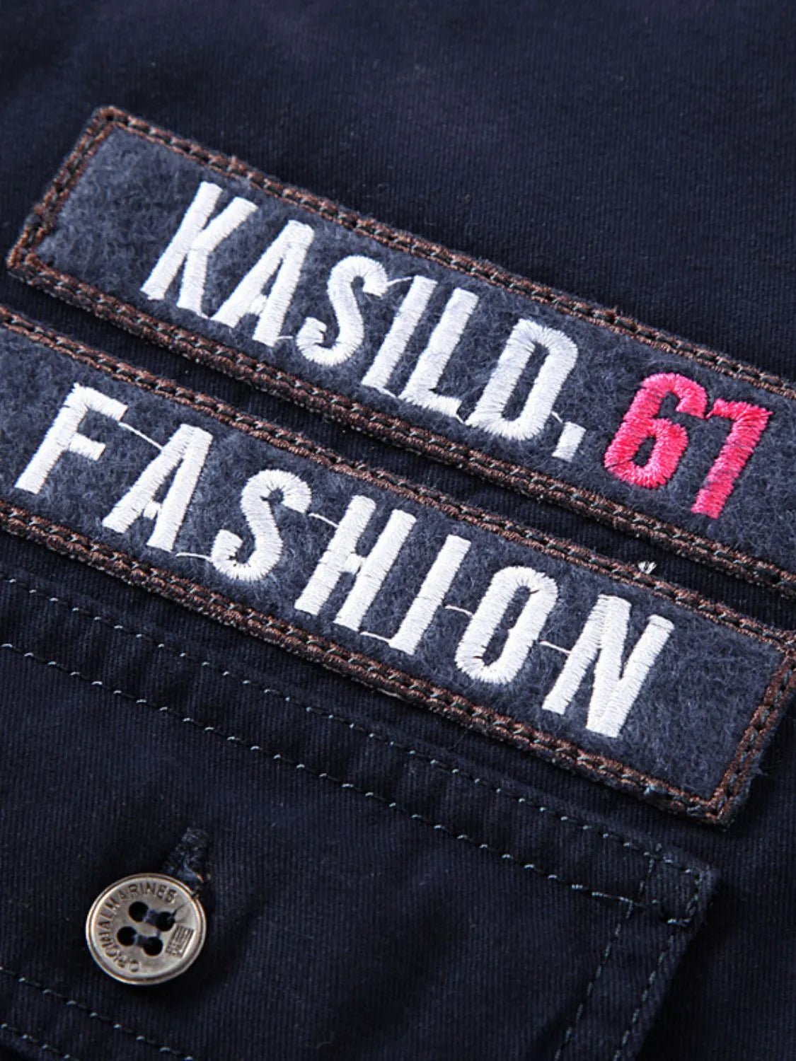 Men's Plus Size Embroidered Collared Neck Short Sleeve Shirt - My Wear Clothing Co