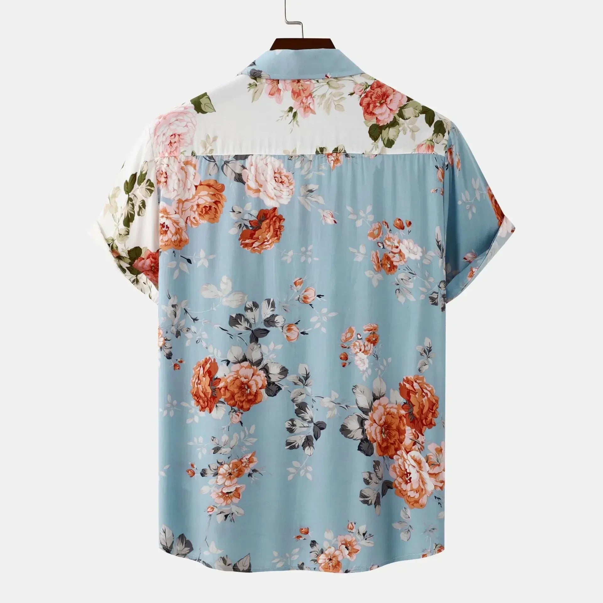Men's Plus Size Floral Short Sleeve Shirt - My Wear Clothing Co