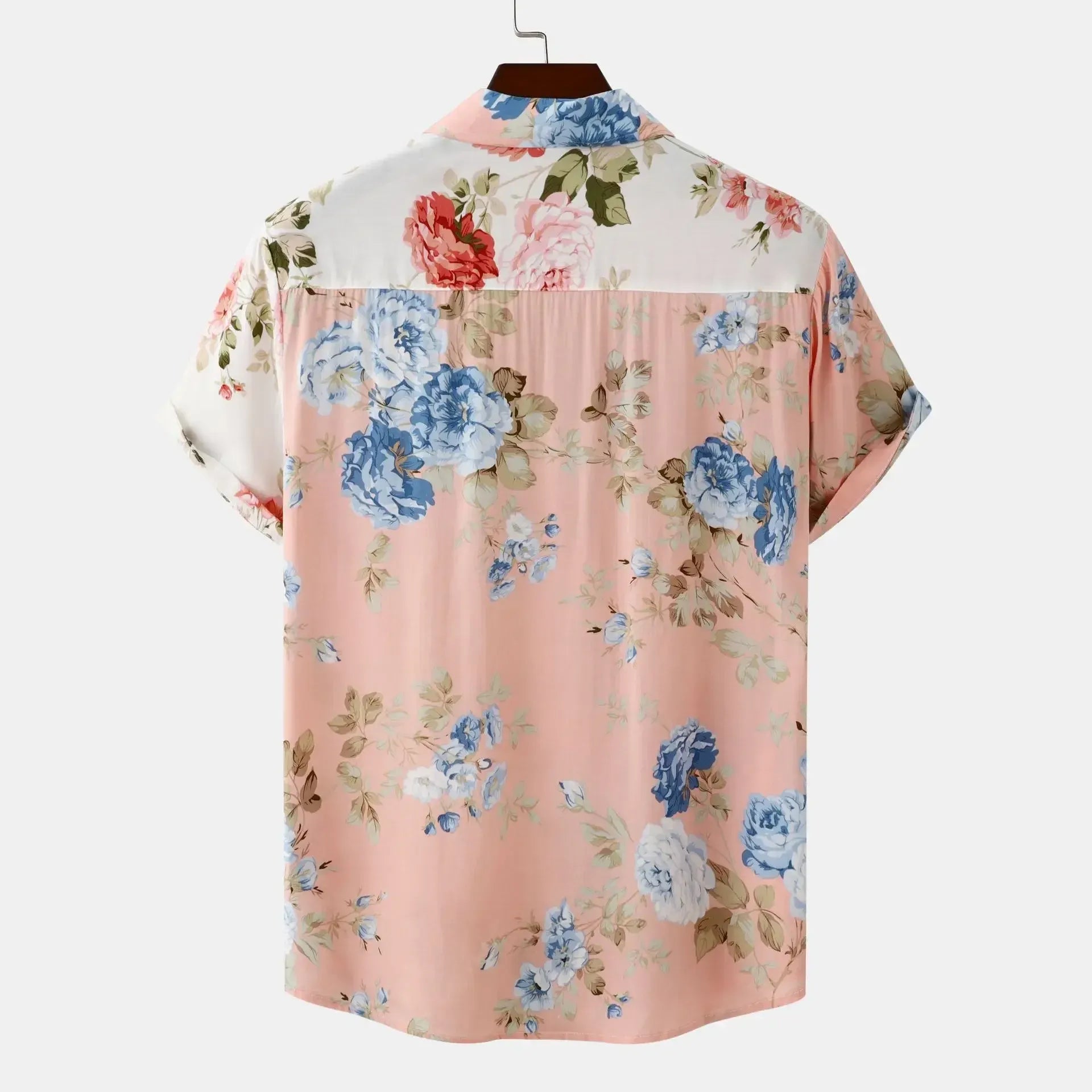 Men's Plus Size Floral Short Sleeve Shirt - My Wear Clothing Co