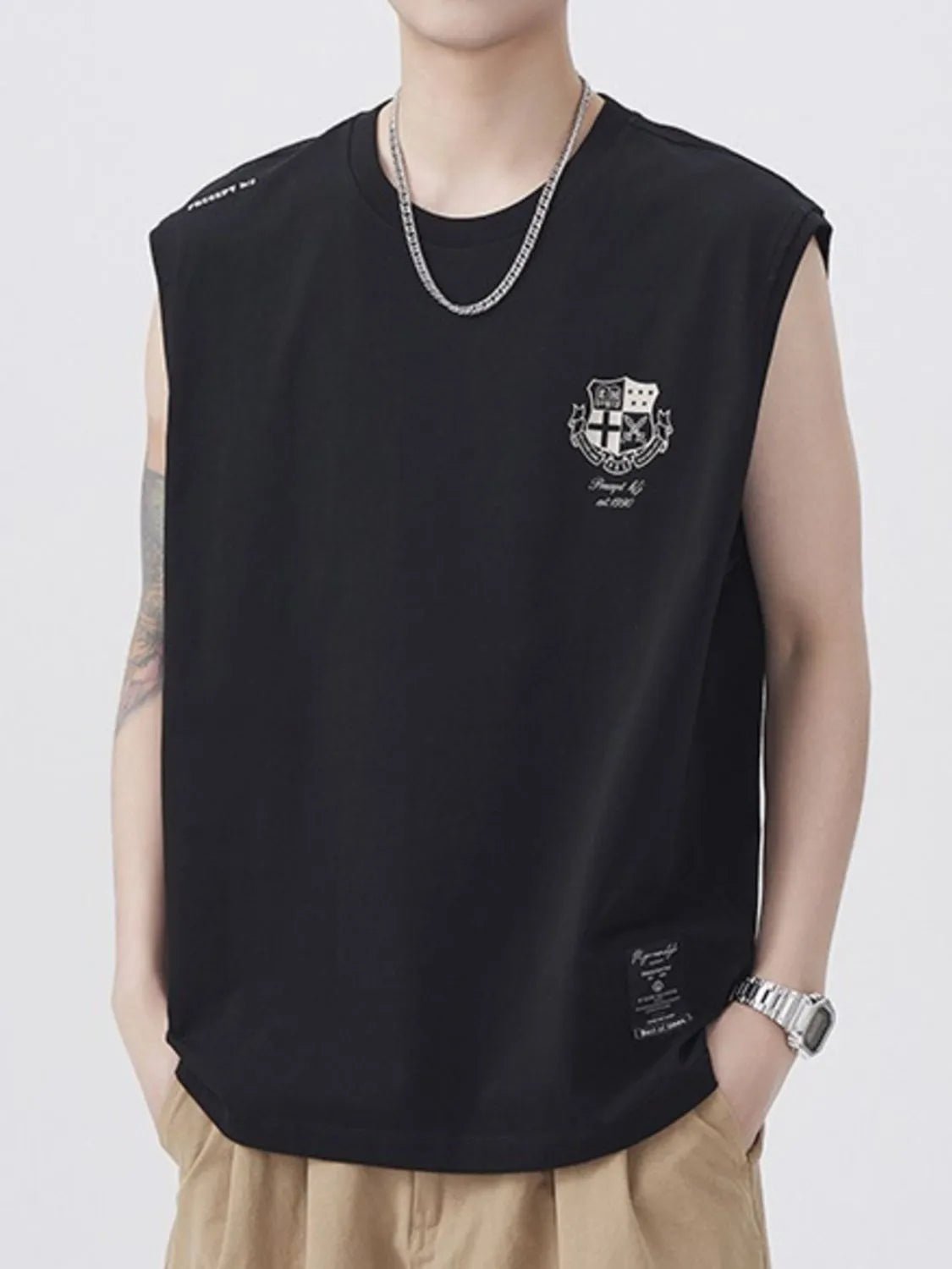 Men's Plus Size Graphic Logo Sleeveless Tank - My Wear Clothing Co