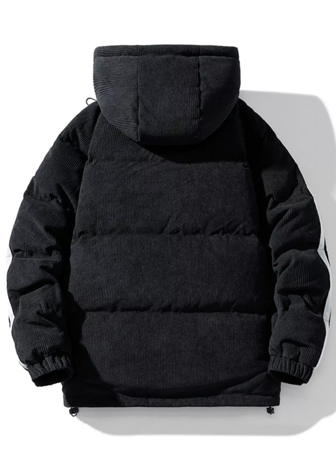Men's Plus Size Hooded Zip Up Padded Jacket - My Wear Clothing Co