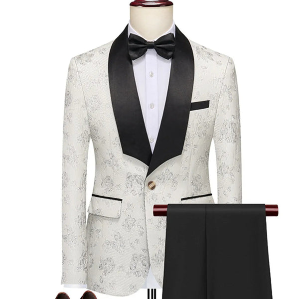 Men’s Plus Size One - Button Blazer & Pants Suit Set (M - 6XL) - My Wear Clothing Co