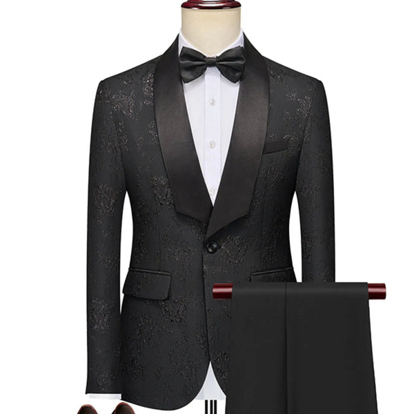 Men’s Plus Size One - Button Blazer & Pants Suit Set (M - 6XL) - My Wear Clothing Co