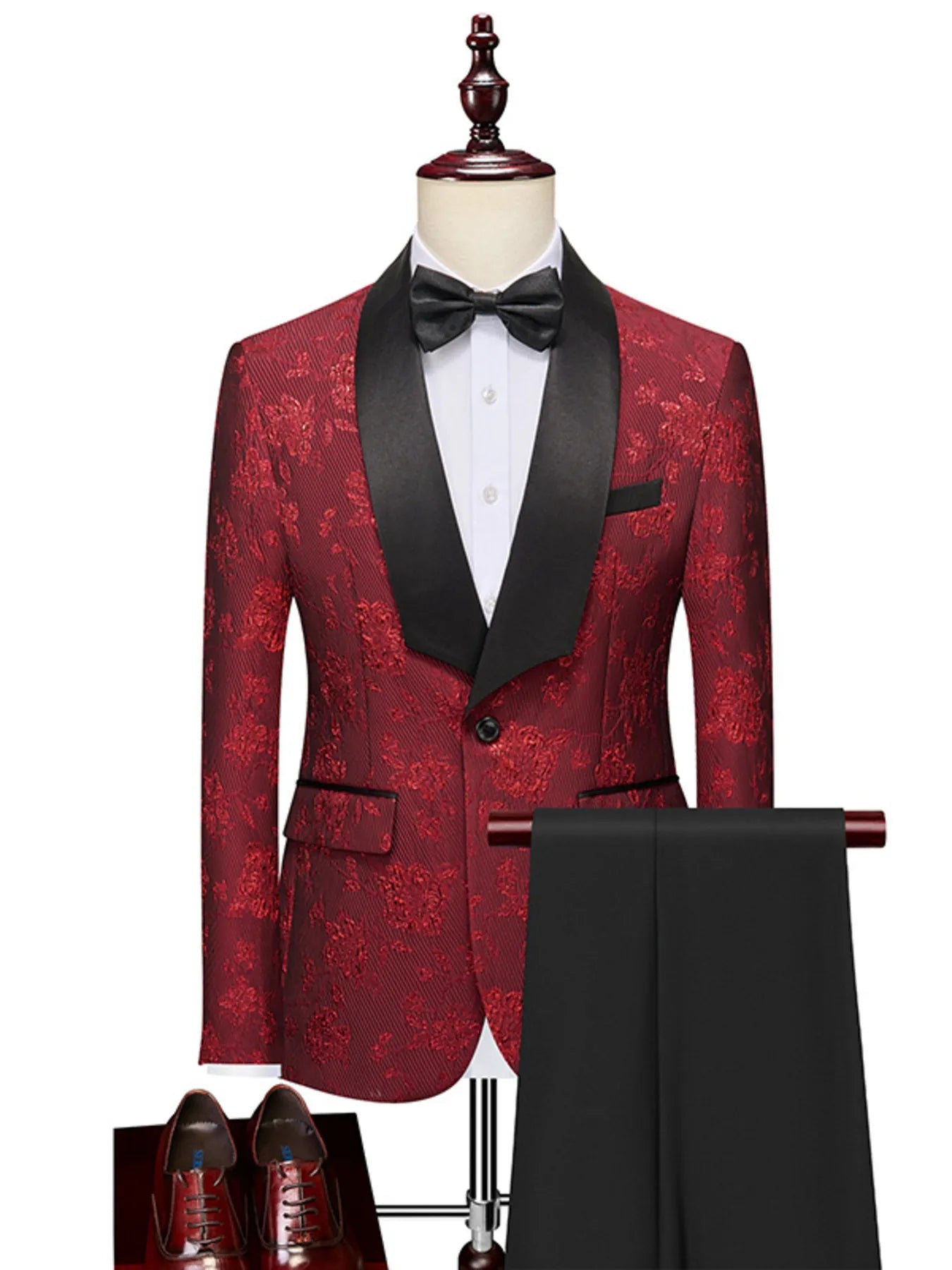 Men’s Plus Size One - Button Blazer & Pants Suit Set (M - 6XL) - My Wear Clothing Co