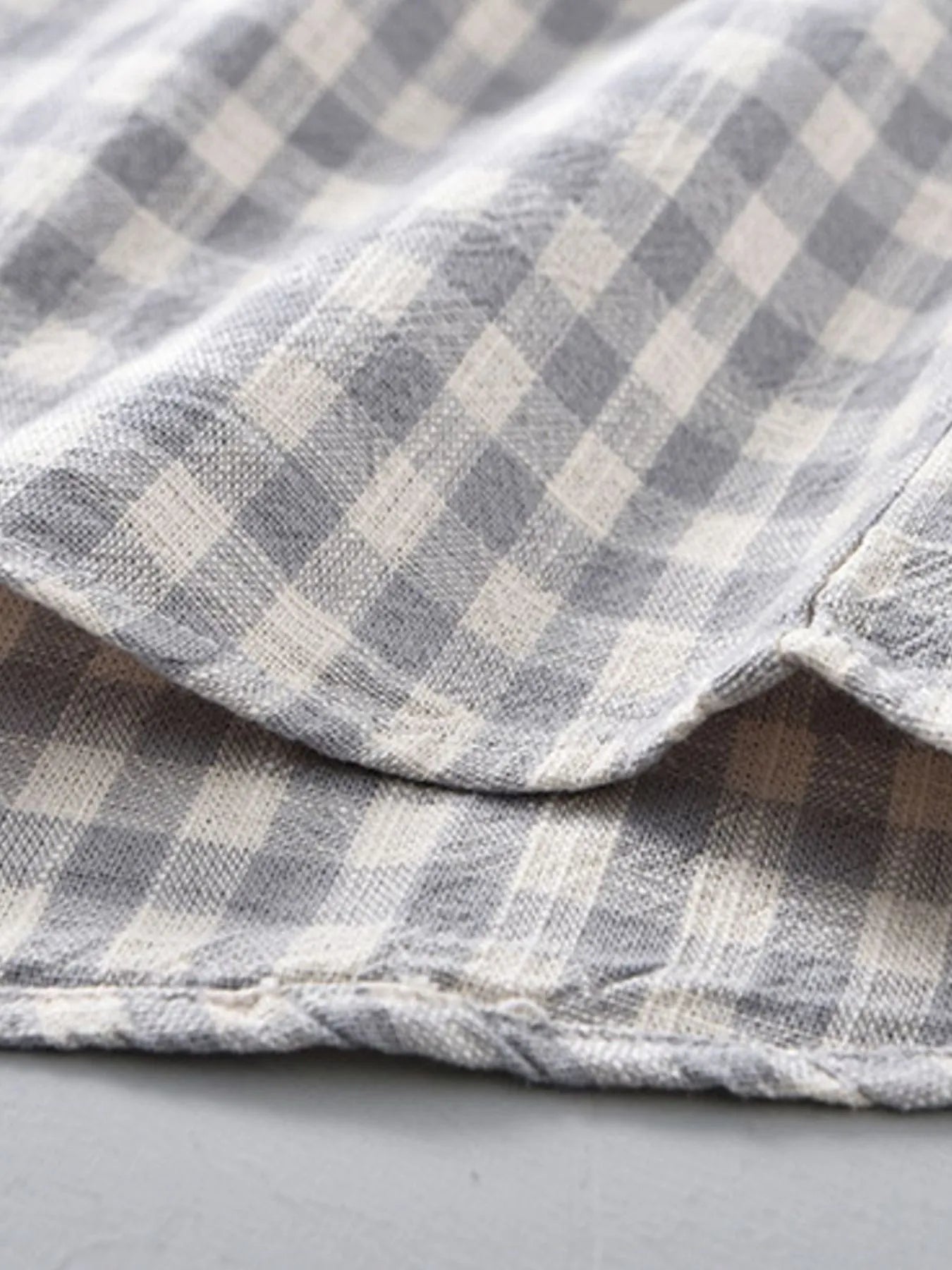 Men's Plus Size Plaid Button Up Long Sleeve Shirt - My Wear Clothing Co