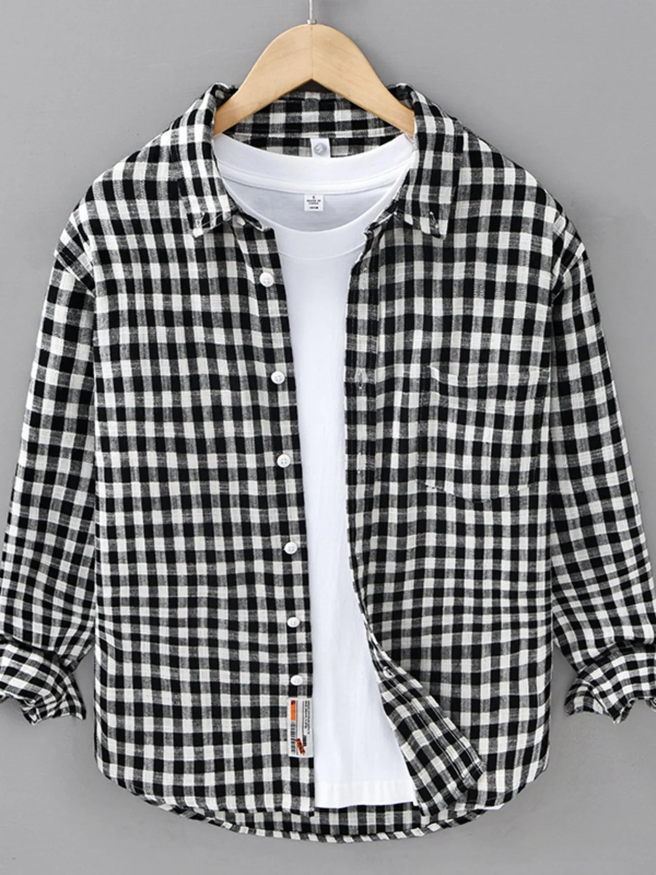 Men's Plus Size Plaid Button Up Long Sleeve Shirt - My Wear Clothing Co
