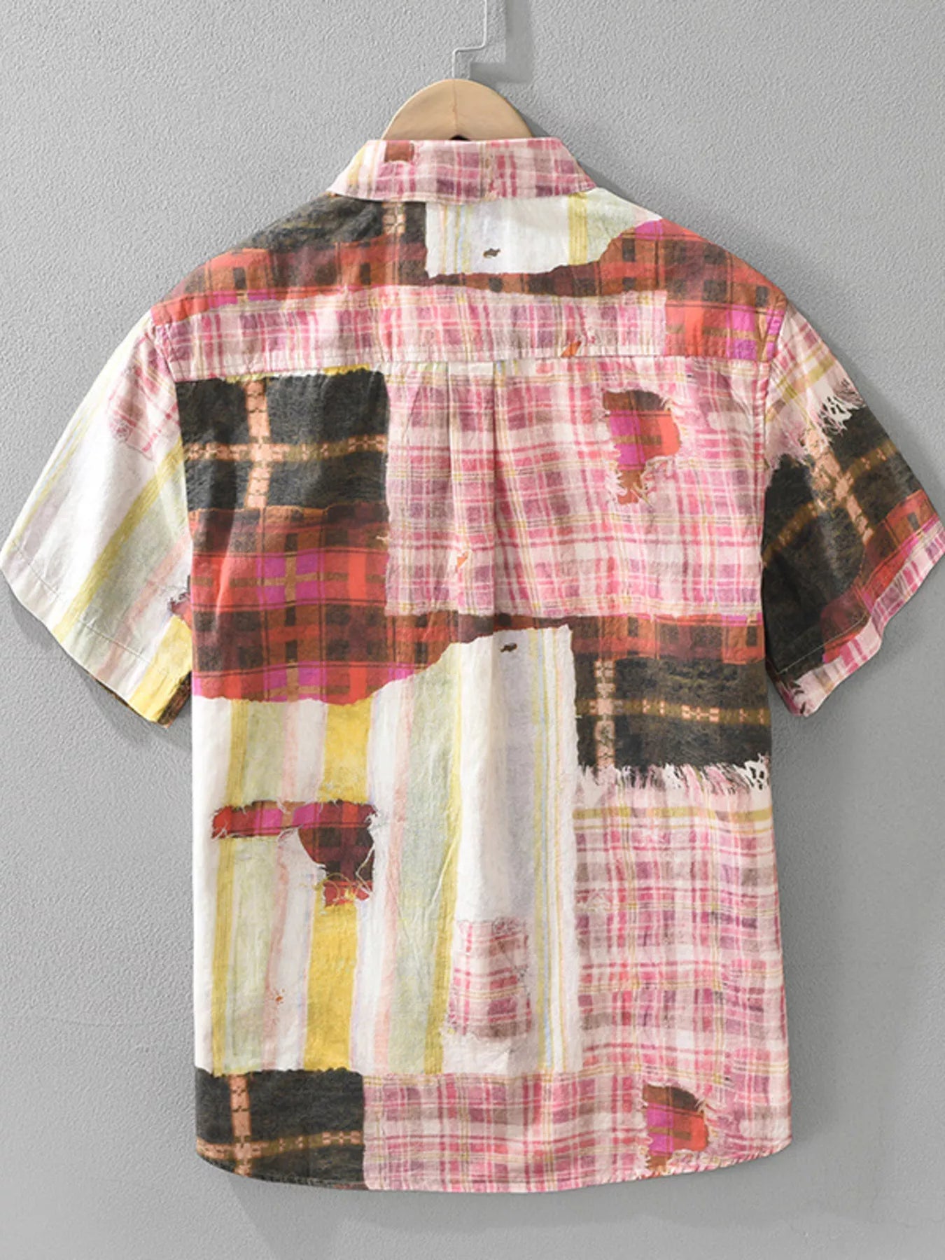 Men's Plus Size Plaid Short Sleeve Button - Up Shirt for Summer Fun - My Wear Clothing Co