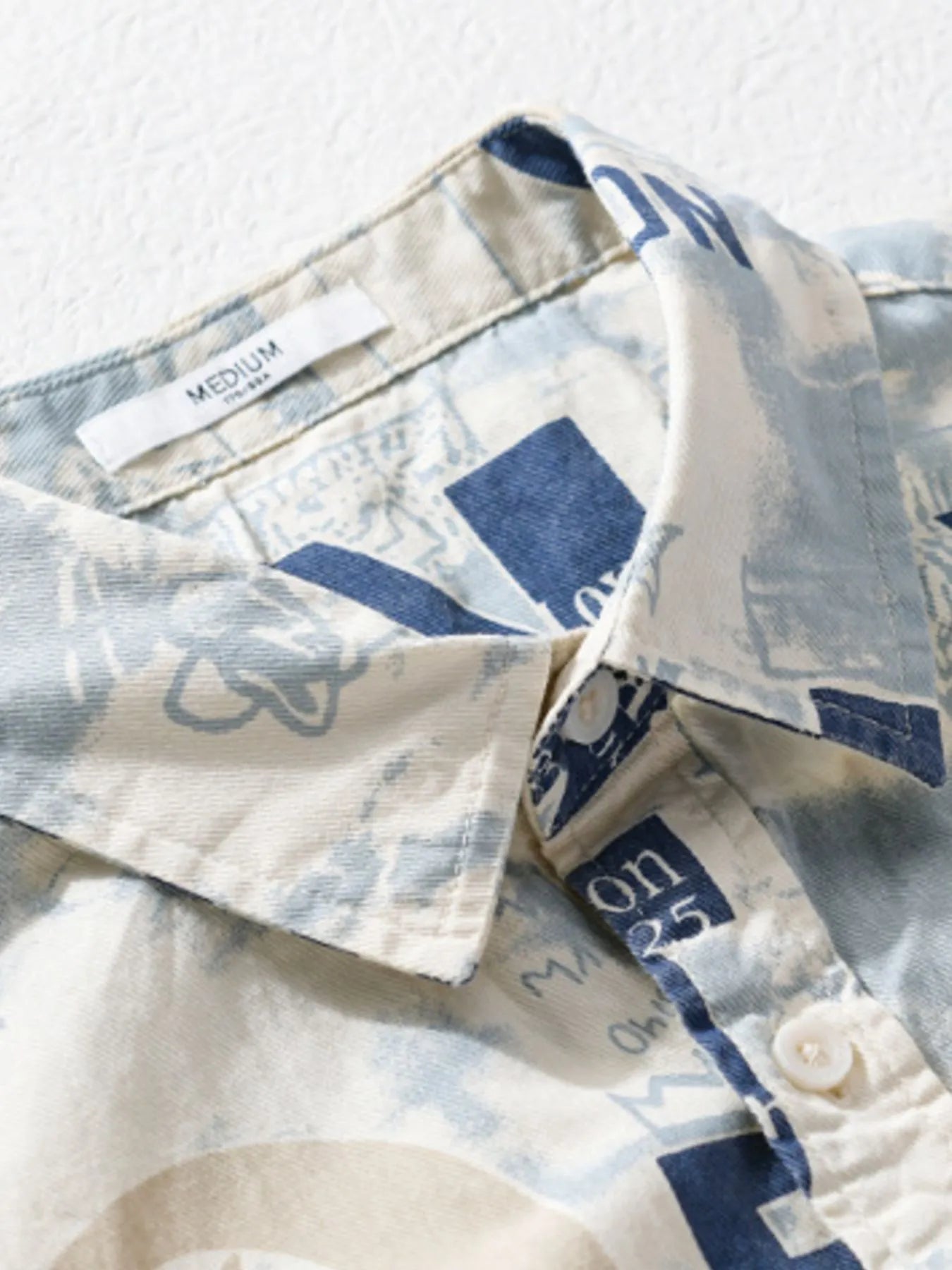 Men's Plus Size Printed Button - Up Short Sleeve Shirt - 100% Cotton - My Wear Clothing Co