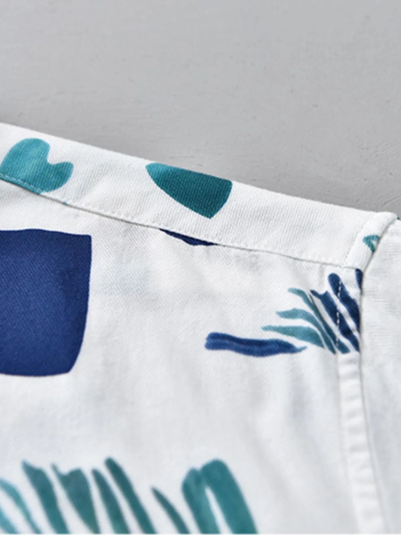 Men's Plus Size Printed Button Up Short Sleeve Shirt - My Wear Clothing Co