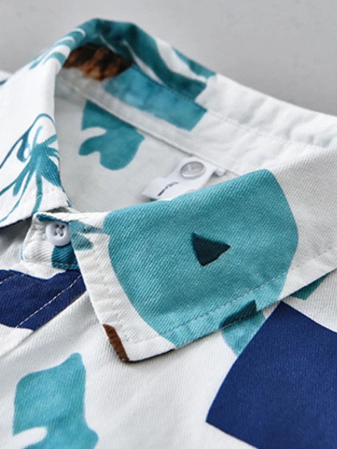 Men's Plus Size Printed Button Up Short Sleeve Shirt - My Wear Clothing Co