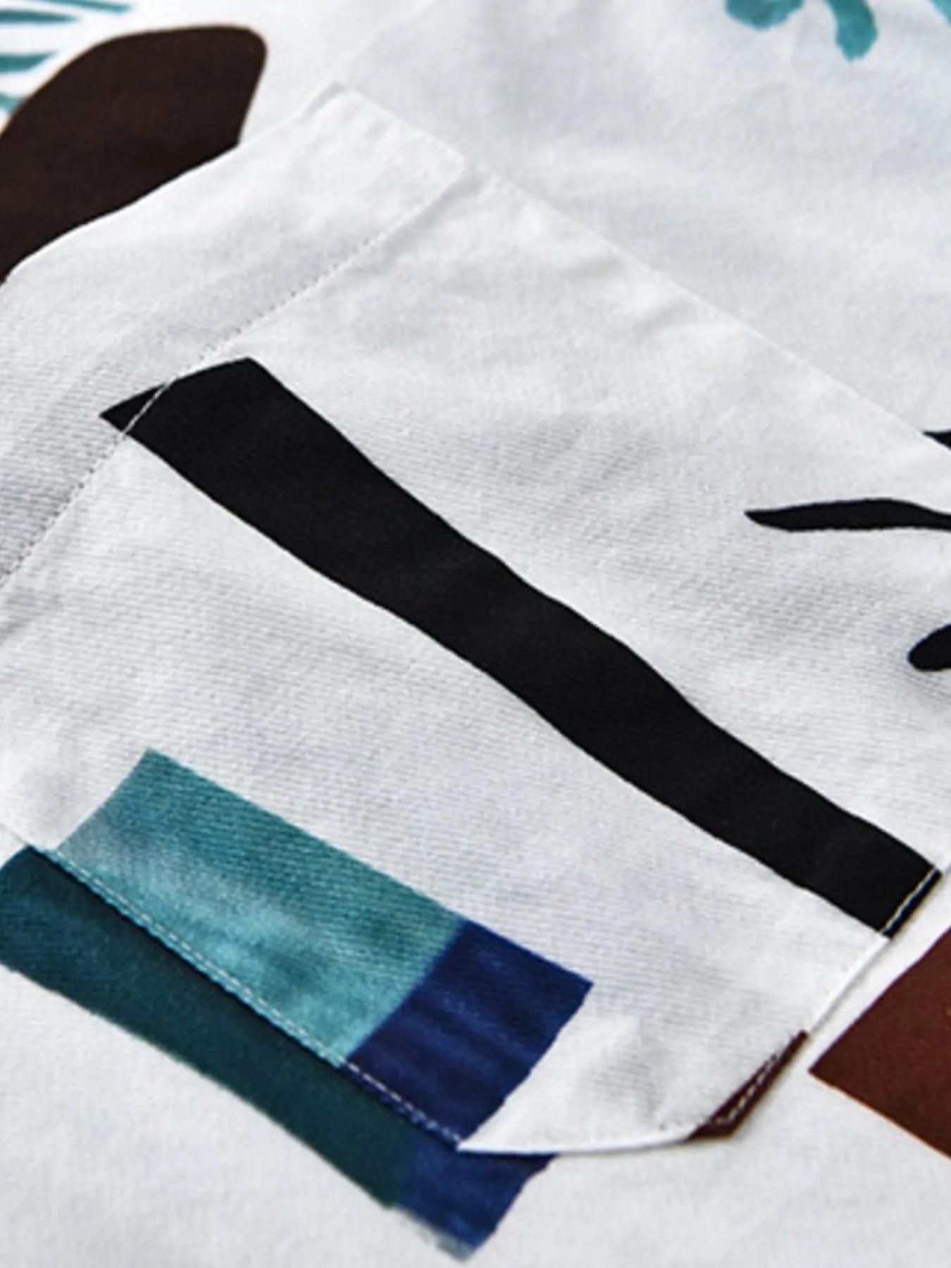 Men's Plus Size Printed Button Up Short Sleeve Shirt - My Wear Clothing Co