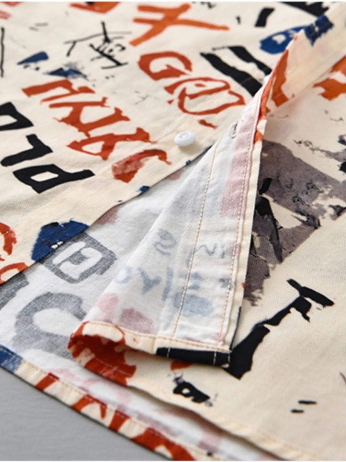 Men's Plus Size Printed Button Up Short Sleeve Shirt - My Wear Clothing Co