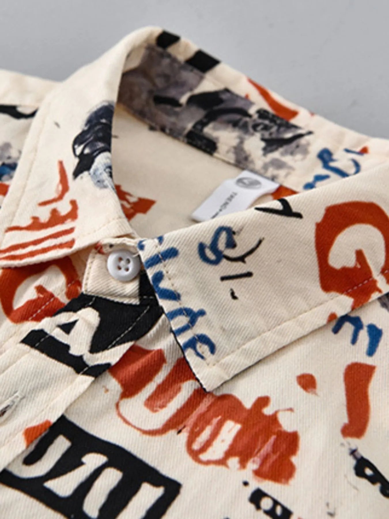 Men's Plus Size Printed Button Up Short Sleeve Shirt - My Wear Clothing Co