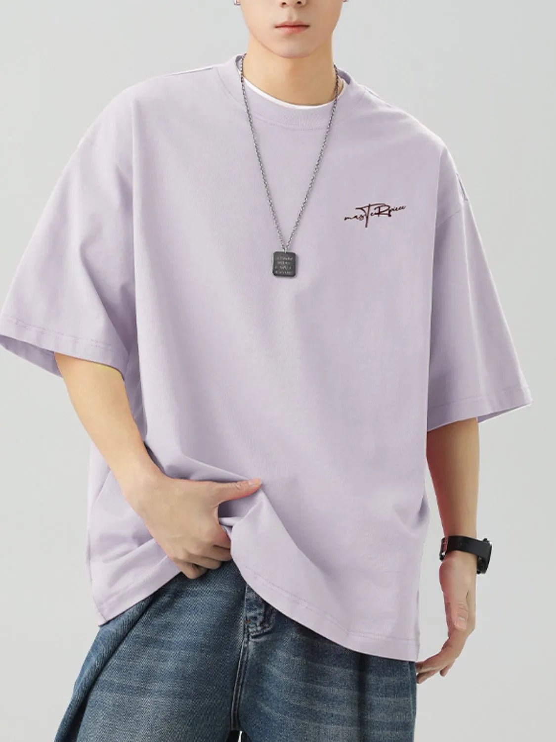 Men's Plus Size Round Neck Half Sleeve T-Shirt - My Wear Clothing Co