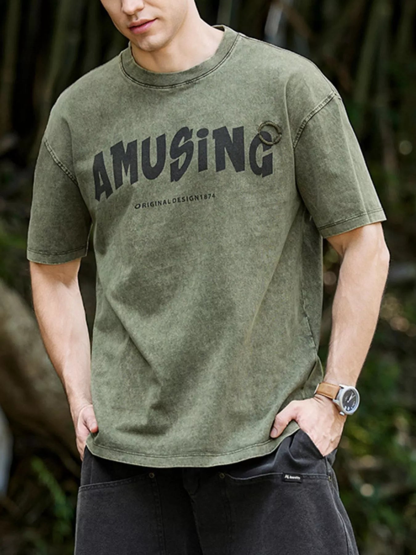 Men's Plus Size Round Neck Short Sleeve T-Shirt - My Wear Clothing Co