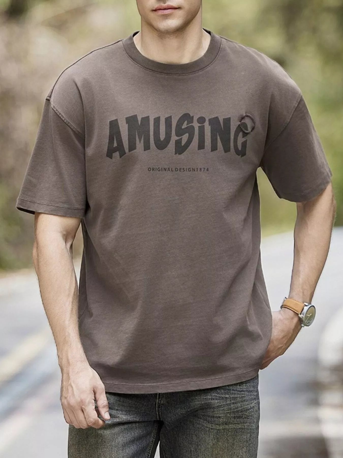 Men's Plus Size Round Neck Short Sleeve T-Shirt - My Wear Clothing Co