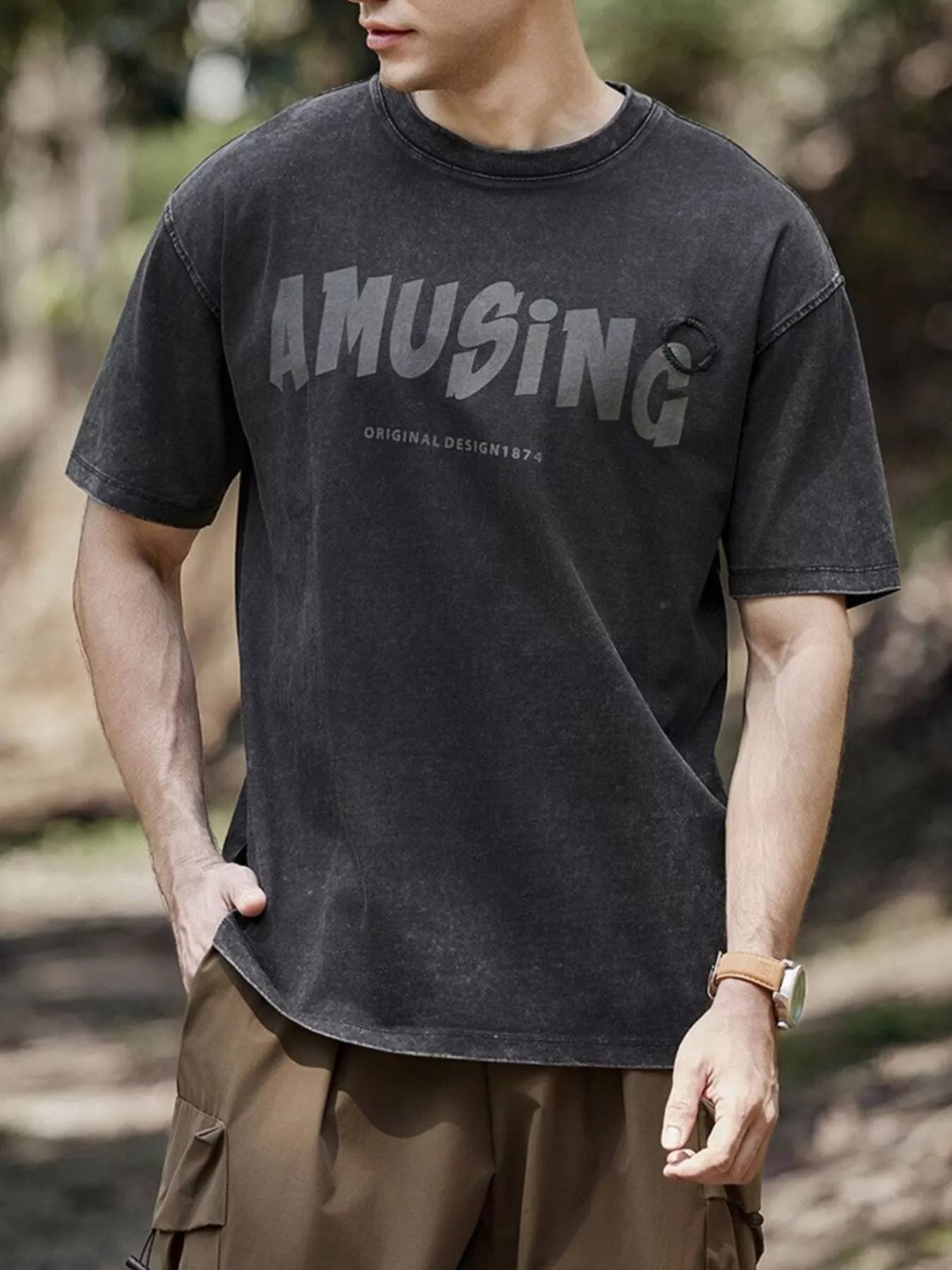 Men's Plus Size Round Neck Short Sleeve T-Shirt - My Wear Clothing Co