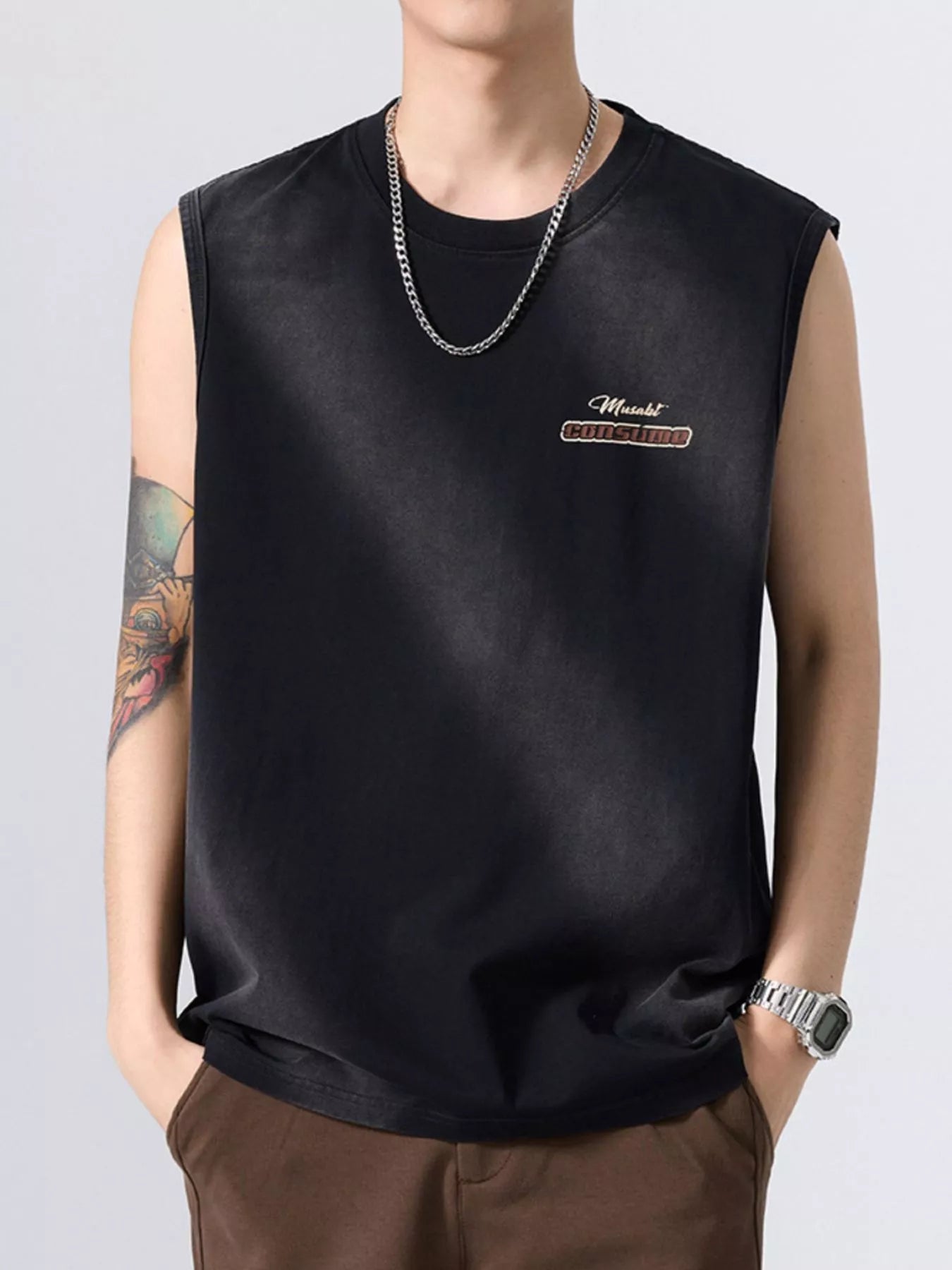 Men's Plus Size Round Neck Tank - My Wear Clothing Co